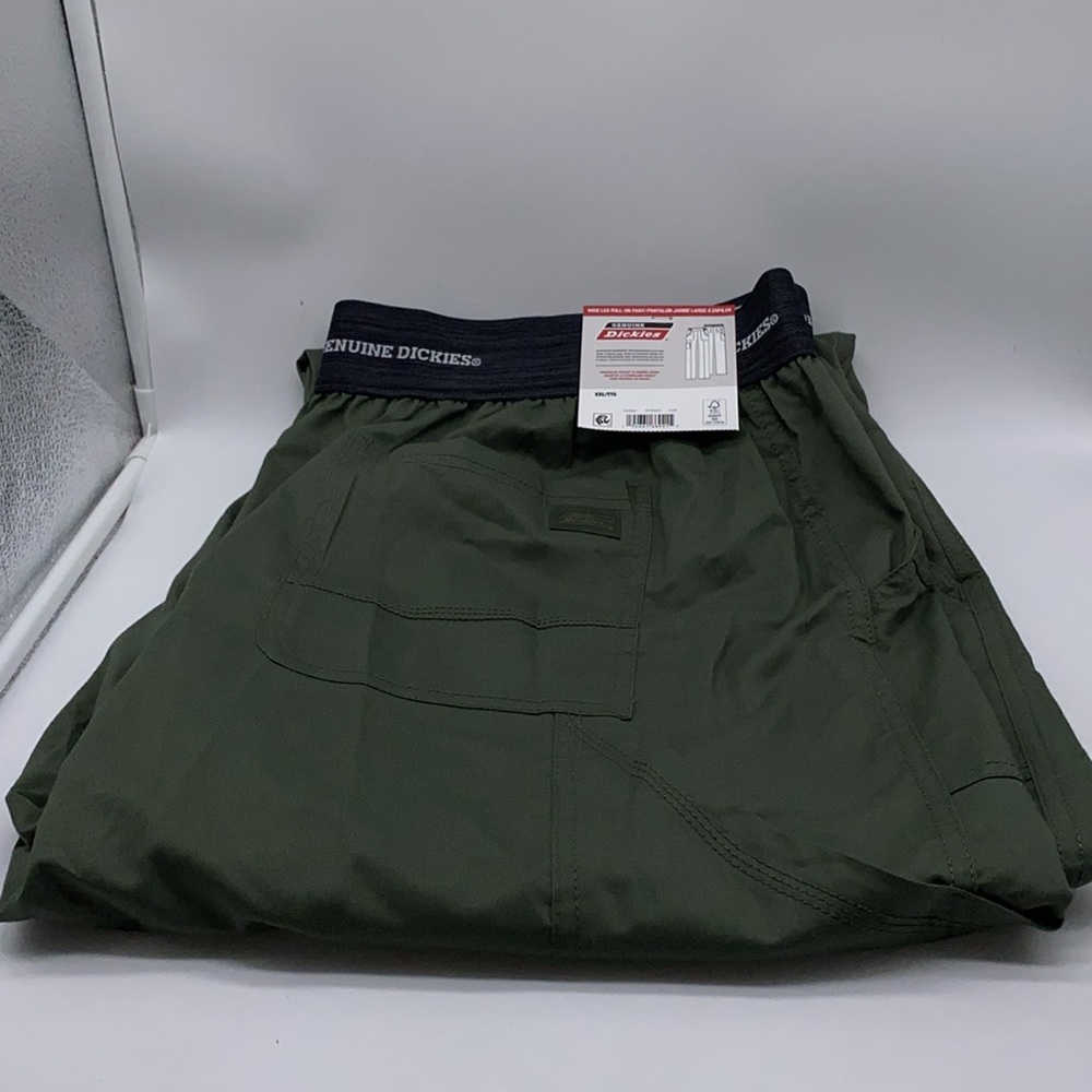 Genuine Dickies Women's Cargo Scrub Pants Stretch Pull-On Straight Leg Size XXL